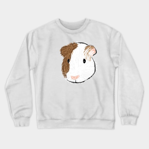 Nice Artwork Showing an American Guinea Pig Crewneck Sweatshirt by JDHegemann